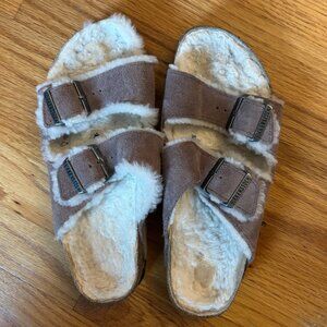 fur lined birkenstocks